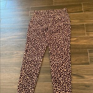 Ann Taylor Leopard Print corduroy pants 8P